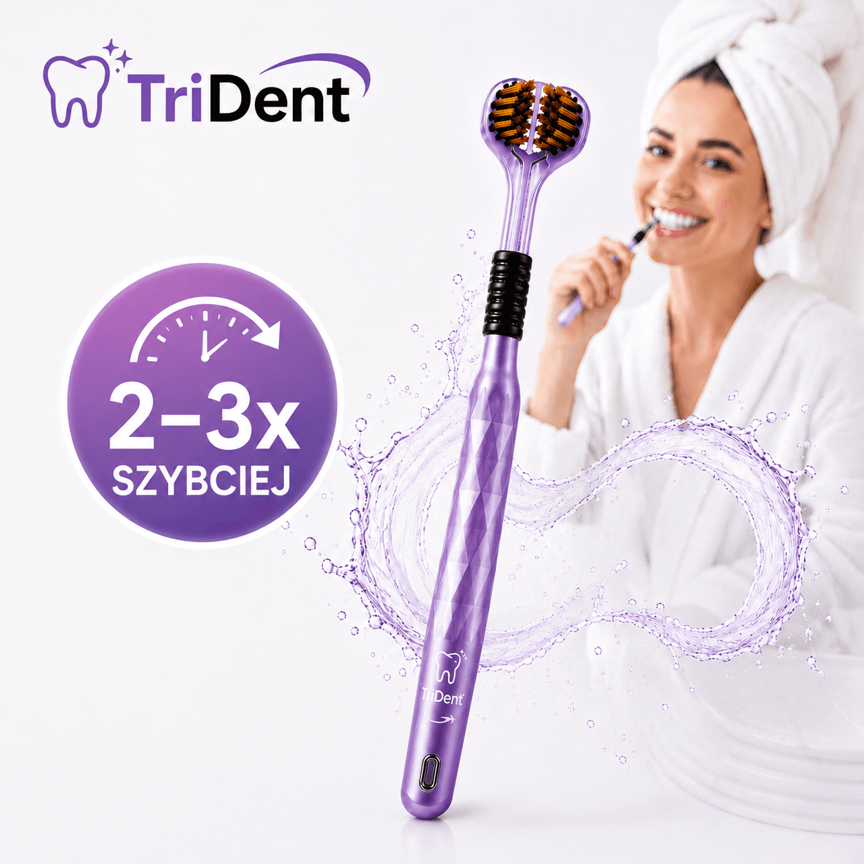 Szczoteczka TriDent - Koniec z długim szczotkowaniem!